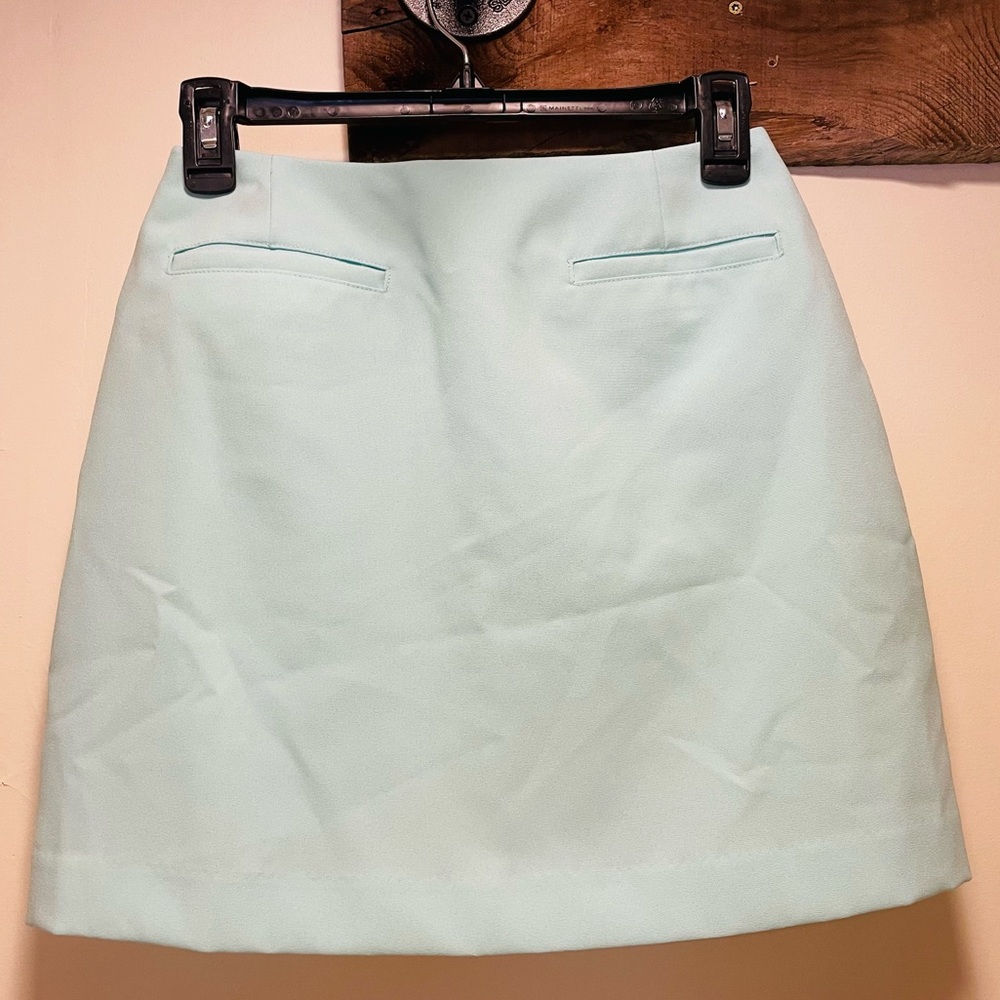 GAP Mini skirt in a light aqua tone color.
